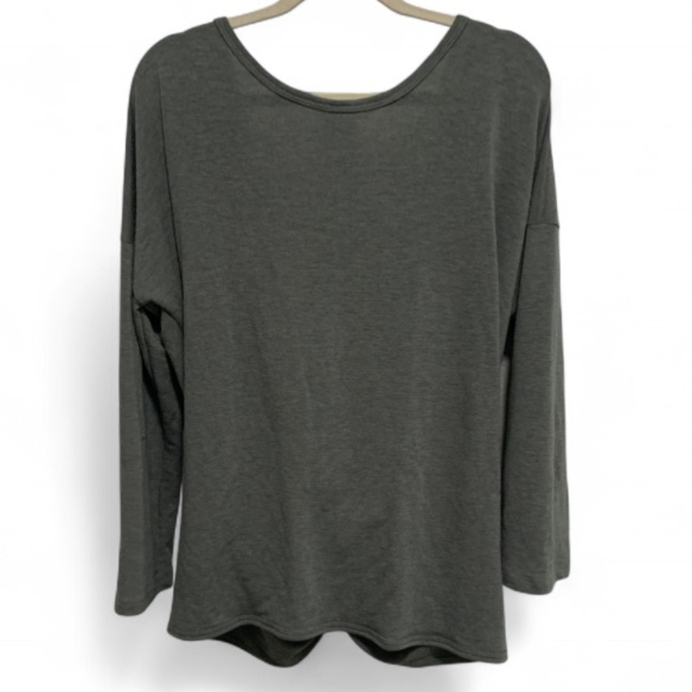 Three Bird Nest Green Twist Back Sweatshirt Size Large